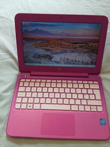 pink hp stream 11-d016na laptop netbook 32gb ssd 2gb ram HDMi wifi webcam usb - Picture 1 of 7