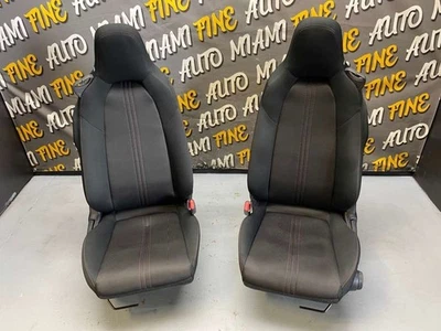 16-19 Mazda MX-5 Miata Passenger Right and Driver Left Cloth Seats - Image 1 of 4