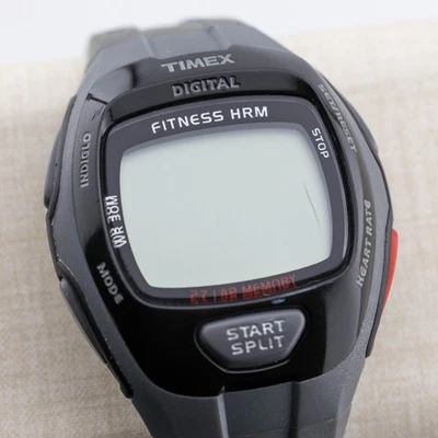 Timex T5J041 Indiglo Cuarzo Digital Fitness HRM Reloj Hombre Batería Nueva Foto 1 de 4