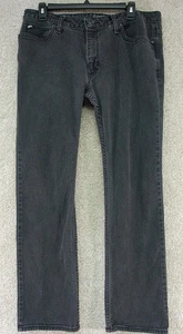 VANS 34x30 Men's Jeans Faded Black Skinny Slim Skater Pants - Picture 1 of 13