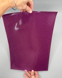 ⭕️ VINYLFOLIE 12X18" GLITZER PFLAUME FÜR ANGELRÖCKE TACKLE KÖDER DIY MATERIAL - Bild 1 von 9