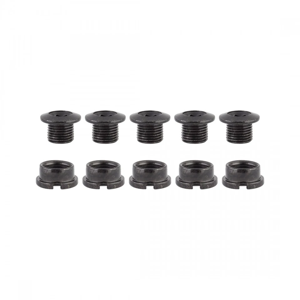 Origin8 Alloy Single Speed Chainring Bolts Set - M8x6mm/M8x4mm, Durable Alloy, - Image 1 of 1