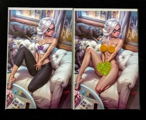 Artist Alley Black Cat #1 ASM 601 J Scott Campbell Homage Virgin FN Set Dhaxina - Picture 1 of 2