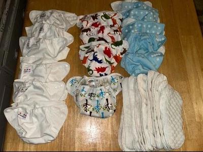 Cloth reusable baby infant diapers Alva boys girls unisex - Image 1 of 4
