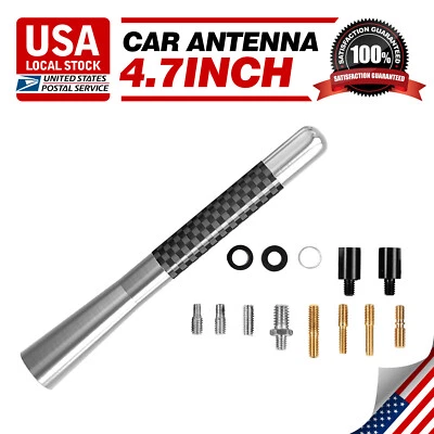 Antena de coche de fibra de carbono plateada para Chevrolet Express 2500 1998-2022 totalmente nueva Foto 1 de 4
