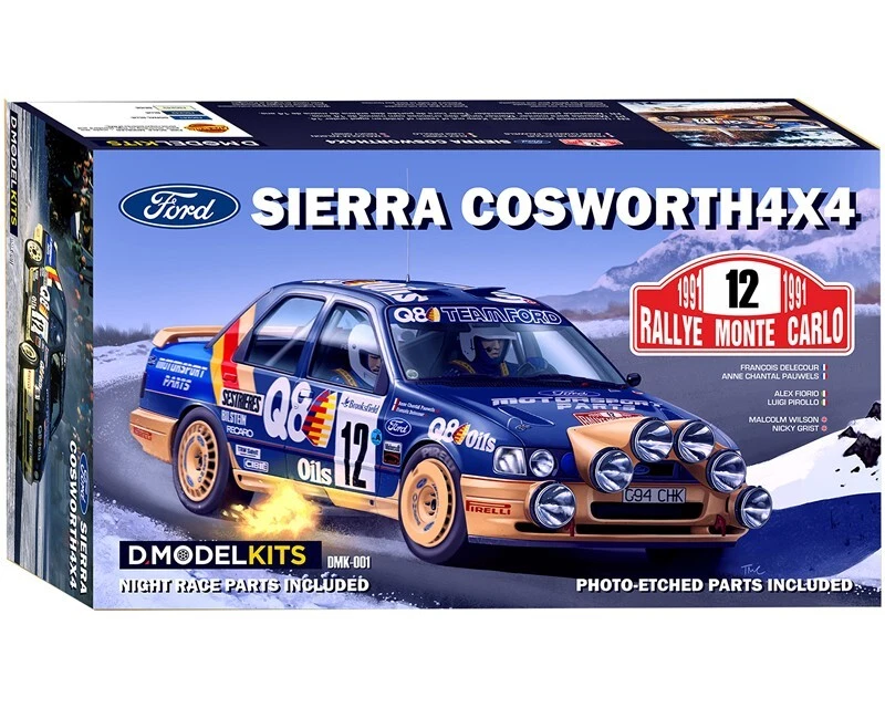 D.MODELKITS 1 24 KIT AUTO FORD SIERRA COSWORTH 4x4 RALLY MONTECARLO 1991 DMK-001