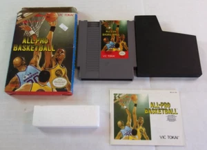 Used Complete All-Pro Basketball (Nintendo Entertainment System, 1989) NES CIB - Picture 1 of 3