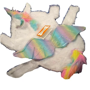 Disfraz de unicornio perro mascota arco iris pequeño nuevo circunferencia 15-19 pulgadas - Imagen 1 de 7