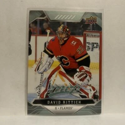 #122 David Rittich Calgary Flames 2019-20 Upper Deck MVP Hockey Card KP - Image 1 of 2