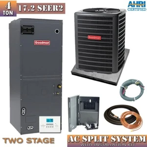 4 Ton 17.2 SEER2 Goodman Ducted Central Air Conditioner Split System GSXC7 AMVT6 - Picture 1 of 8
