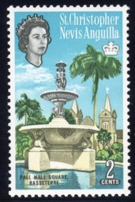 San Cristóbal y Nieves 1963 RARO AMARILLO OMITIDO Scott# 147a, SG# 131a Como Nuevo XF OG NH Gema Foto 1 de 2