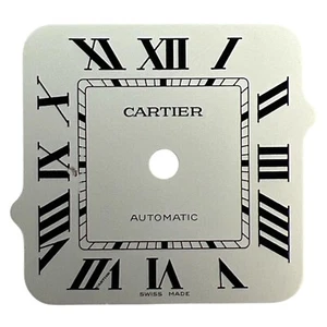 Cartier Santos genuino 35,1 mm esfera romana plateada W2SA0007 - Imagen 1 de 4