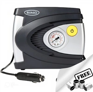 Anillo RAC610 12 V enchufe calibre analógico neumático coche bicicleta compresor de aire bomba inflador - Imagen 1 de 24