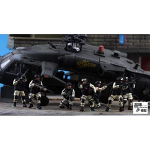 Homemade 1/72 U.S. Delta Special Forces 7-person Group Finished Colored Model - Picture 1 of 1