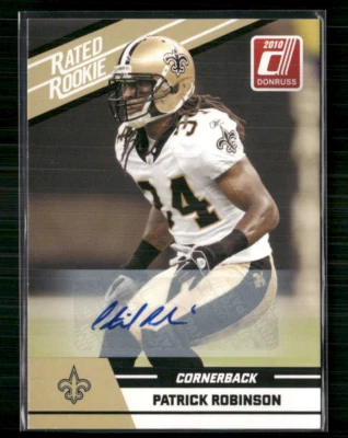 Patrick Robinson 2010 Donruss Rated Rookie Auto - Image 1 of 2