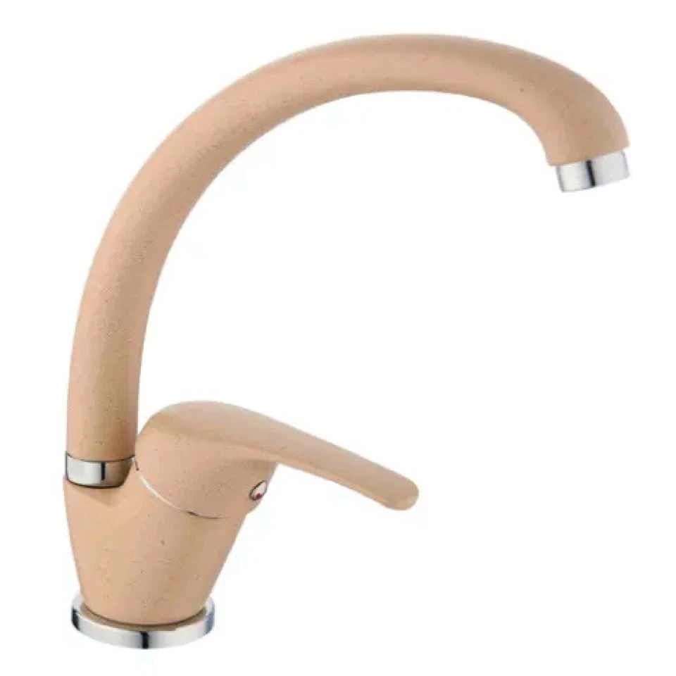 Miscelatore monocomando granito avena lavello con canna alta snoda AMBRA WATER - Immagine 1 di 1