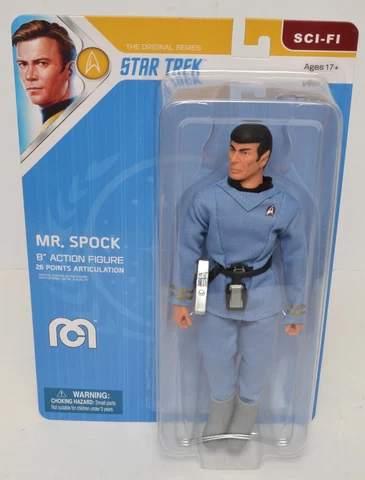 Mego 'Star Trek' MR. SPOCK ST:TMP 8" Figure 2022 New Carded TOPPS Exclusive Cover