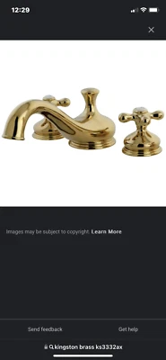 Kingston Brass KS3332AX Heritage Roman Tub Faucet Polished Brass - Image 1 of 4