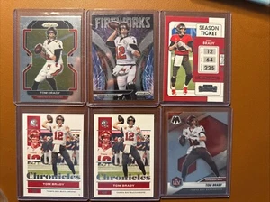 Lot Of 6 Tom Brady Tampa Bay Patriots HOF Base And Insert Lot - Picture 1 of 2
