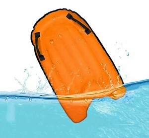 Inflatable Bodyboard for Beach Portable Body Board With Handle Float Orange New - Picture 1 of 3