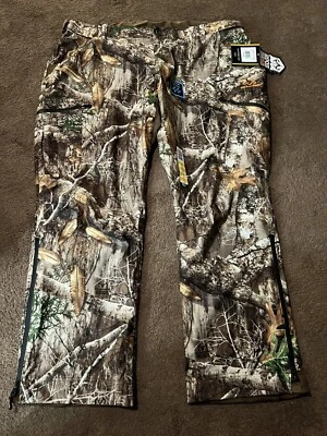 Realtree Edge Scent Control Water Proof Camo Hunting size 3XL 48-50 PANTS New - Image 1 of 4