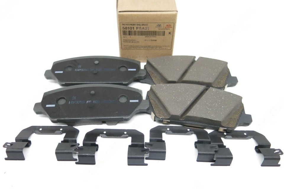 Kit de pastillas de freno de disco delanteras originales 58101f6a21 para Hyundai Kia CADENZA 3,3 L Foto 1 de 1