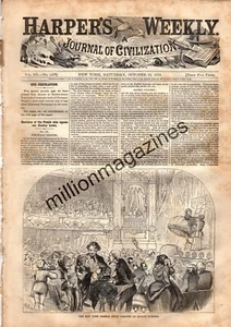 1859 Harpers Weekly October 22 - Bird's eye View of Rome; Chinese attack stopped - Picture 1 of 1