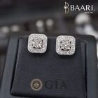 GIA Certified High Quality Natural Diamond 1.30CTS Earring 18K White Gold Stud