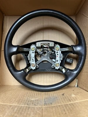 STEERING WHEEL, Black  leather, Cruise lever, 1997 Lexus ES300, '97-'01 Rare - Image 1 of 4