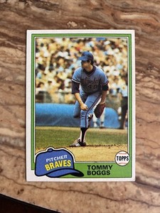 1981 TOPPS #  132 TOMMY BOGGS   BASEBALL CARD