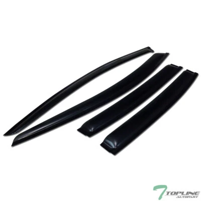 Topline For 2008/2009-2012 Chevy Malibu Sun Rain Guard Vent Shade Window Visors Foto 1 de 4