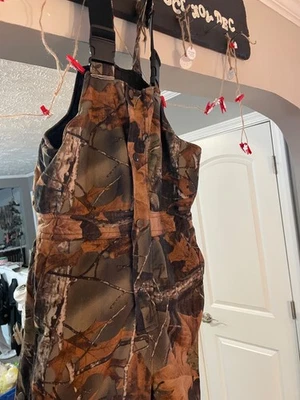 Youth Camo Hunting Insulated Bibs - Image 1 of 4