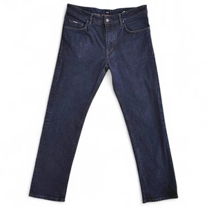 Men’s Hugo Boss Jeans Straight Leg Candiani Denim Mid Rise Zip Fly Italy W32 L30 - Picture 1 of 16