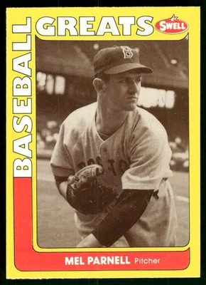 Mel Parnell 1991 Swell Baseball Greats #118 Near Mint or Better - Image 1 of 2