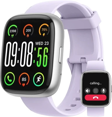 Smart Watch for Women Men Alexa Built in Fitness Tracker Bluetooth Heart Rate - Image 1 of 4