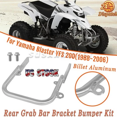 For Yamaha Blaster 200 YFS200 Rear Grab Bar Bracket Bumper Kit 1988-2006 Fit ATV Foto 1 de 4