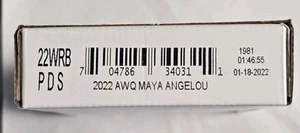 2022 P D S Maya Angelou American Women 3 Quarter Roll Set 22WRB Sealed - Picture 1 of 2