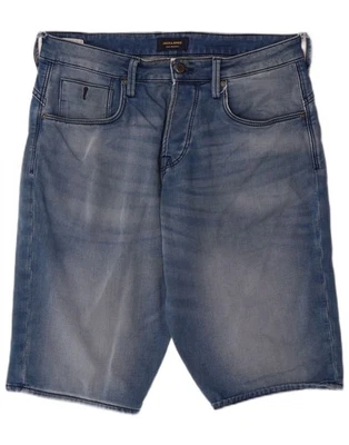 Pantalones Cortos de Denim JACK & JONES Para Hombres Medianos W32 Azul Algodón AA08 Foto 1 de 4