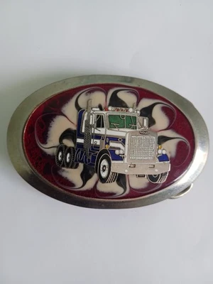 Hebilla de cinturón vintage Peterbuilt semi camión camioneros  Foto 1 de 2