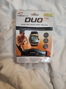 Sportline Men’s DUO 1060 Dual Use Heart Rate Monitor Watch w/ Chest Belt - Picture 1 of 2