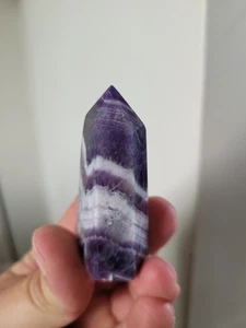 Natural Amethyst Chevron Point 5cm Healing Stone Brand New - Picture 1 of 2