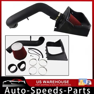 Black Cold Air Intake System Filter Heat Shield for 2011~2014 Ford F150 5.0L V8 - Picture 1 of 8
