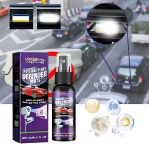 30ml Car Stealth Plate Defender Long-Lasting Invisible Plate Defence Sprayers - Picture 1 of 12