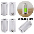 Batteries Adapter 3x AA To D Size Cell Battery Converter Switcher Adaptor Case
