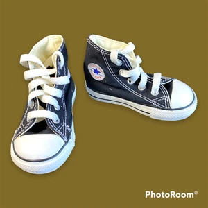 Converse All Star Chuck Taylor Size 5 Hightops Toddler Kid Child Black - Picture 1 of 11