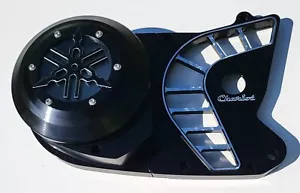 Carro Yamaha Banshee NEGRO 2 piezas Cubierta Estator CARA ABIERTA sin pulido - Imagen 1 de 3