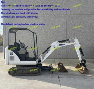 Mini Excavator Car Cover Warm Awning Thickened Pvc Windproof FitFor Bobcat E16 - Picture 1 of 4