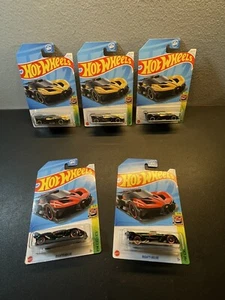 2024 Hot Wheels Exotics Red & Yellow Bugatti Bolide Lot Of 5 - Picture 1 of 2