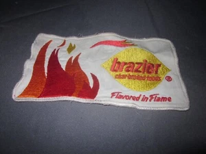 Vintage DAIRY QUEEN BRAZIER CHARBROILED FOODS Flavored IN FLAME Uniform PATCH - Picture 1 of 5