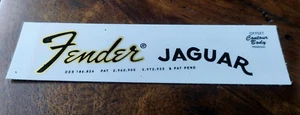 FENDER jaguar HEADSTOCK LOGO TETE DE GUITARE FENDER jaguar - Imagen 1 de 2